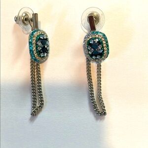 Swarovski chain earrings